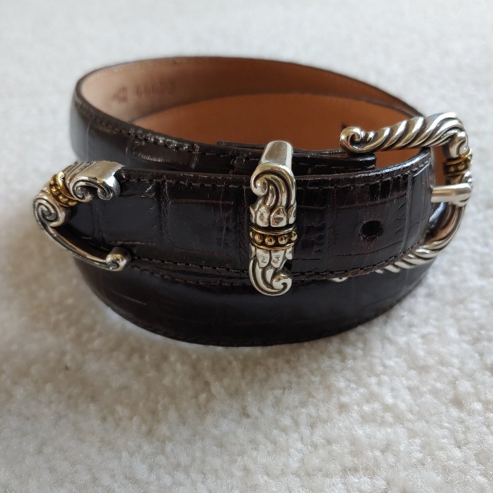 Brighton Brown Leather Belt S/28